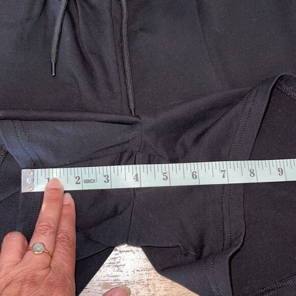 Another Love Womens Drawstring Cotton Blend High Waist Shorts Black Medium NWT - Picture 7 of 7